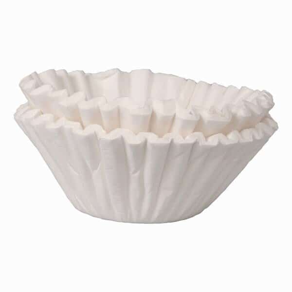 Flat Bottom Coffee Filters, Paper, 12-Cup Size, PK3000
