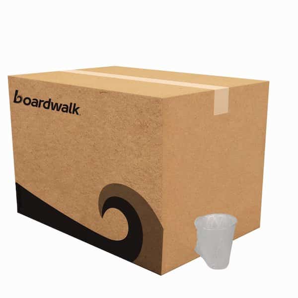 Translucent Plastic Cold Cups, Individually Wrapped, 9 oz, Polypropylene, PK1000, 1000PK