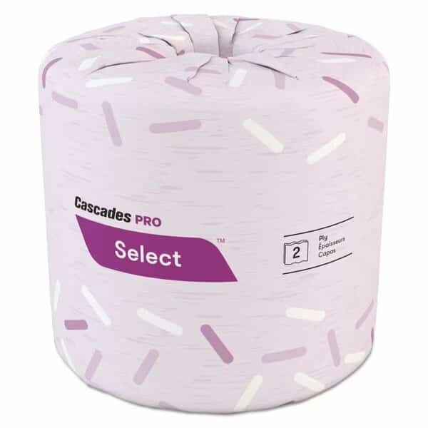 2 Ply, 500/Roll Sheets, White, 96 PK