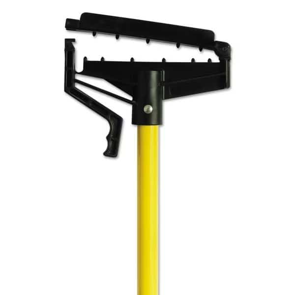60" Mop and Broom Handles, 1" Dia, Yellow, Fiberglass