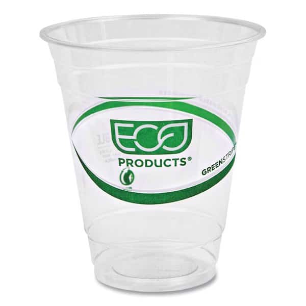GreenStripe Renewable and Compostable Cold Cups - 12 oz, PK1000 PK