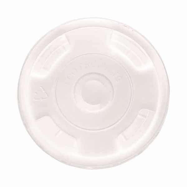 Recycled Pet Compostable Cold Cup Lid, Clear, Pk1000