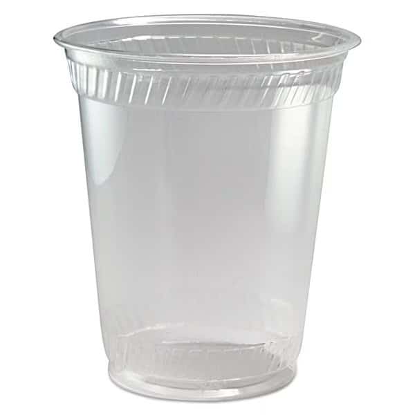 Greenware Cold Drink Cups, Squat, 12 oz to 14 oz, Clear, PK1000