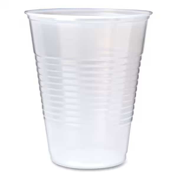 RK Ribbed Cold Drink Cups, 9 oz, Clear, 2500PK