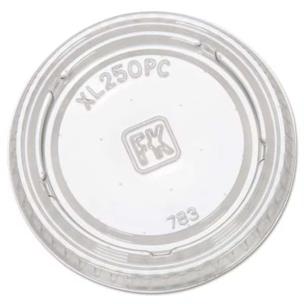 Portion Cup Lids, Fits 1.5-2.5oz Cups, Clear, PK2500
