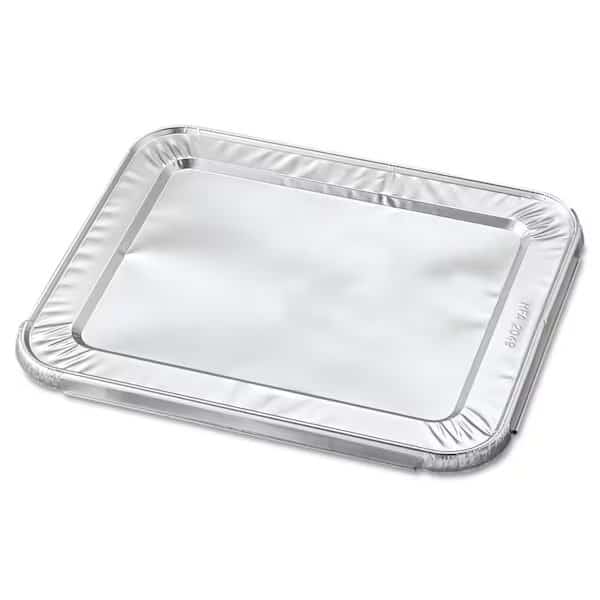 Steam Pan Foil Lids, Fits Half-Size Pan, 12.27 x 10.44, 100PK