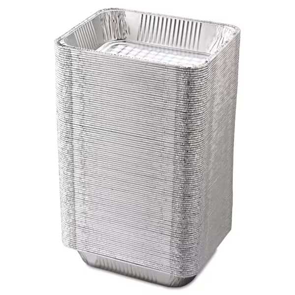 Aluminum Steam Table Pans, Half-Size Deep, 2.56in. Deep, 10.38 x 12.75, 100PK