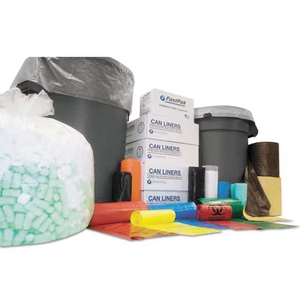 60 gal Trash Bags, 38 in x 60 in, Heavy-Duty, 0.63 mil, Clear, 200 PK