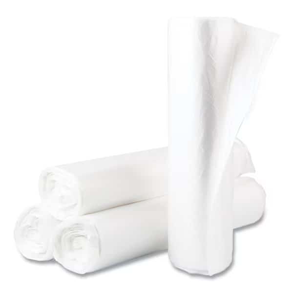 45 gal Trash Bags, 40 in x 46 in, 14 microns, Natural, 250 PK