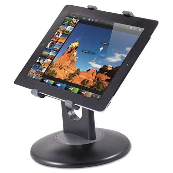 Tablet Stand, w/Swivel Base, 7-10", Black
