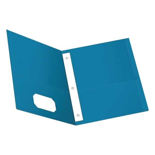 Two Pocket Folder, 3Fastener, Light, PK25