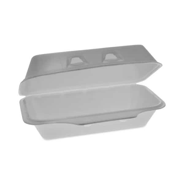 SmartLock Foam Hinged Container, Med, 8.75x4.5x3.13, 1-Cmp, Wht, PK440