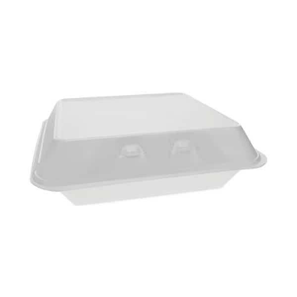 SmartLock Foam Hinged Containers, XL, 9.5x10.5x3.25, 1-Cmp, Wht, PK250