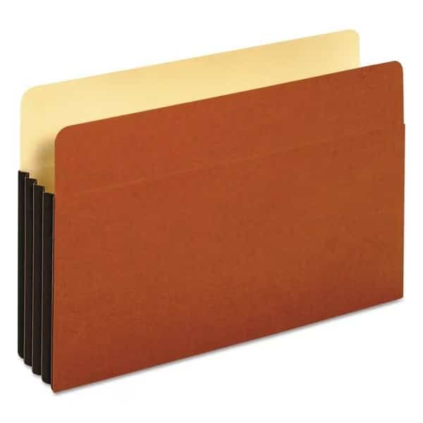 File Pocket 8-1/2 x 14", Brown, Pk10