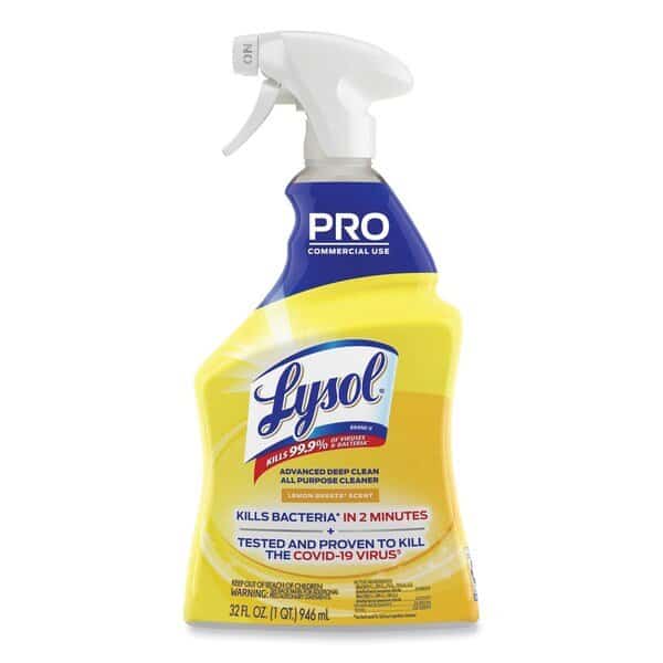 Cleaners & Detergents, Trigger Spray Bottle, 32 oz, Lemon Breeze