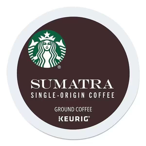 Sumatra Coffee K-Cups, Sumatran, K-Cup, PK96, 96PK, Starbucks, Mfr#: 12434953