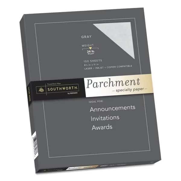 Paper, Parchment, 24No, Gray, PK100