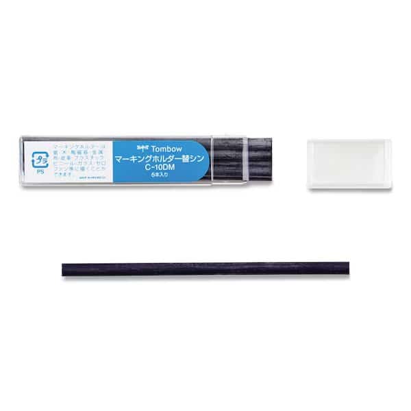 Mechanical Wax-Based Marking Pencil Refills, 4.4 mm, Blue, 10PK