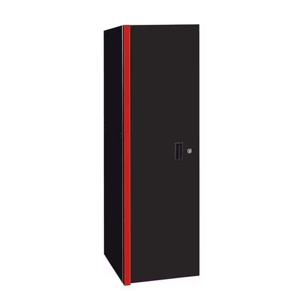 Side Locker, 3 Drawer, Black/Red, 24 in W x 30 in D