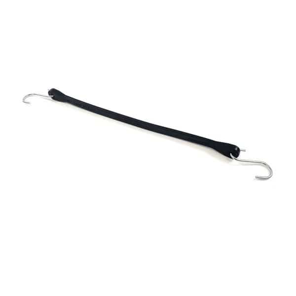 15 Rubber Tarp Strap With Two Hooks, Max Safe Stretch 23 inches EPDM Rubber