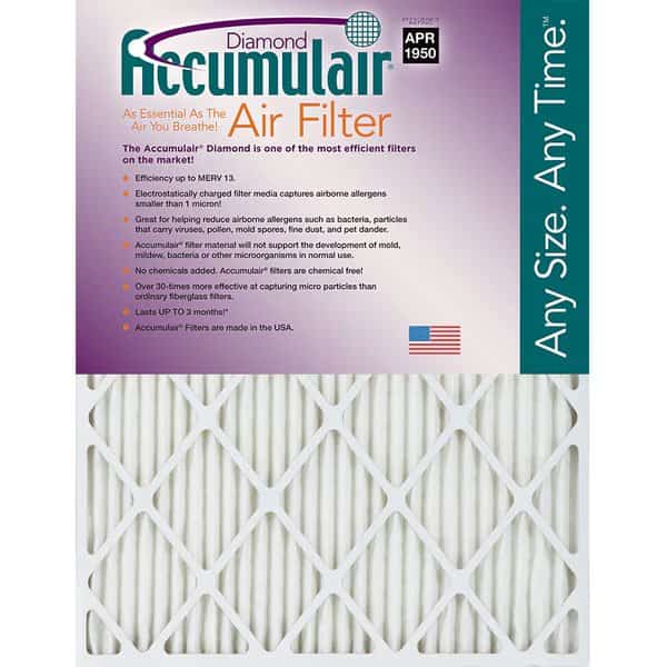 10x15x2 Pleated Air Filter, 6 PK