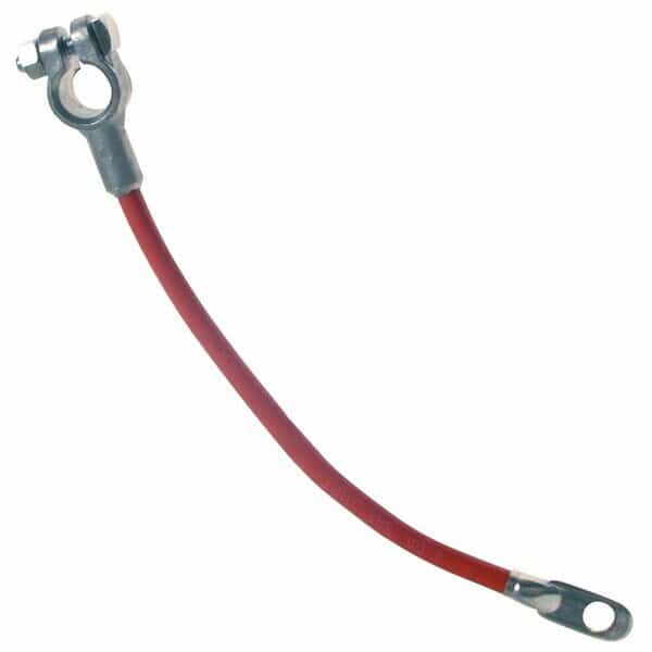 Red 38 in. Top Post 4 AWG Gauge Terminal Battery Cable 3/8 in. Stud