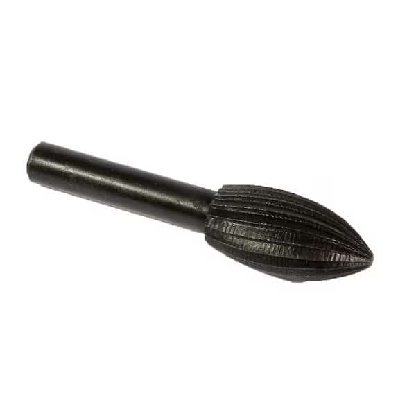 Rotary File, Conical Shape with Rounded End, 1 in x 1/2 in x 1/4 in