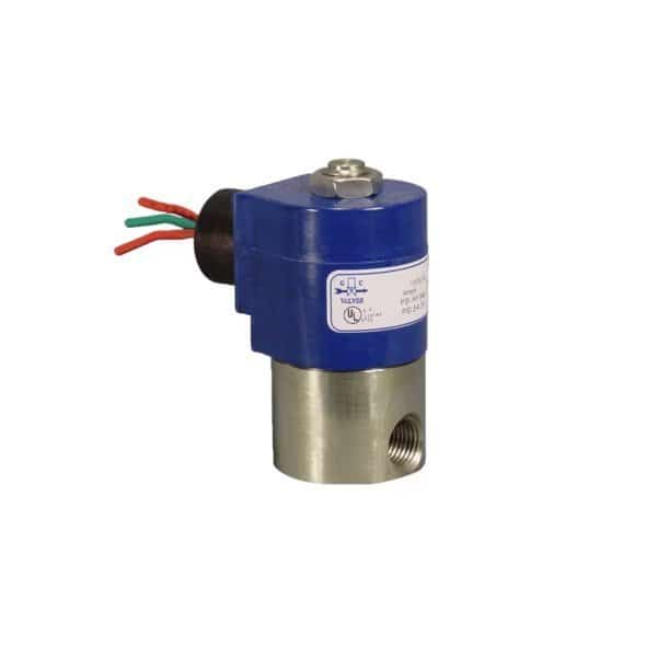 Solenoid Valve, 2-Way, 1/4 in Pipe Size, 24V/50V to 60V AC, Direct Acting, Stainless Steel, NBR