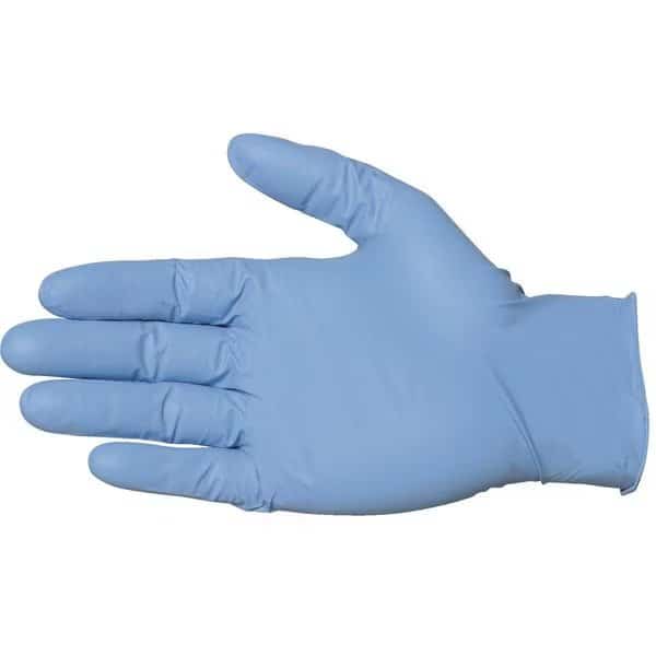 19825, Disposable Gloves, 4 mil Palm, Nitrile, Powder-Free, XL, 100 PK, Blue