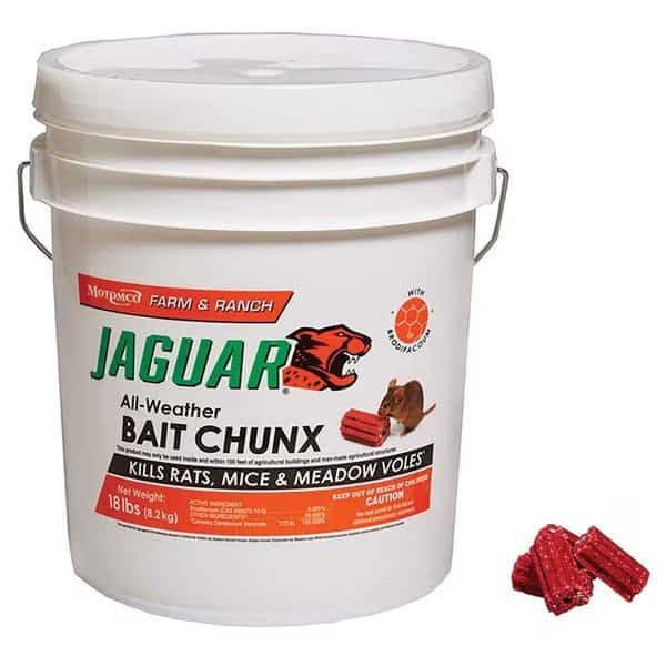 Jaguar Bait Chunx and Place Pacs Rodenticide