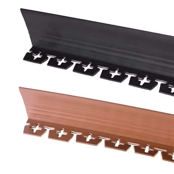 Tall No Dig Innovative Edging, 20 Feet Black