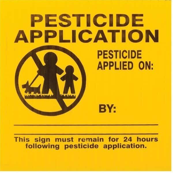 GEMPLER'S Connecticut Lawn Pesticide Application Signs, PK25