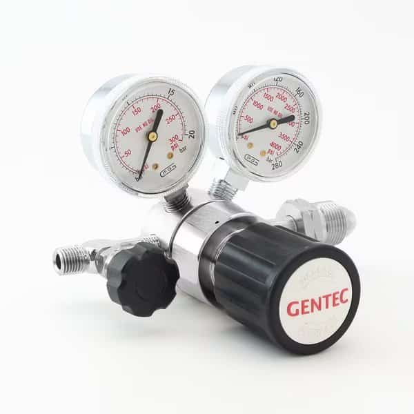 HP Low Flow Regulator, CGA 346 NPT F , Inlet 0 to 100 PSI, Needle Valve, Use with: Air
