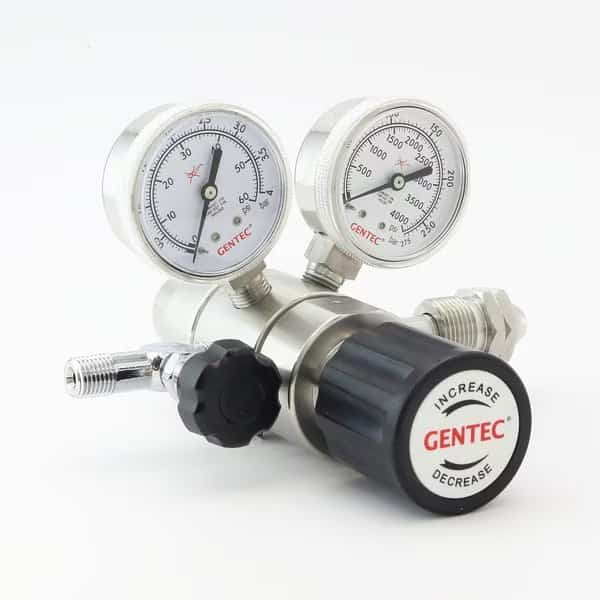 HP SS Low Flow Regulator, CGA 660 Inlet  0 to 250 PSI, Needle Valve, Use with:Sulfur Dioxide