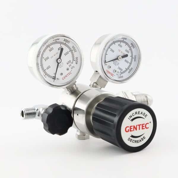 HP High Pressure SS Low Flow Regulator, CGA 590 0 to 500 PSI, Needle Valve, Use with: Air