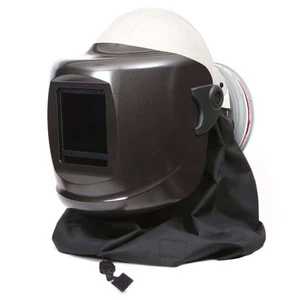 PF60ESM+ Hardt Hat White, Black Neck Cape, HE/HF/HC Filter