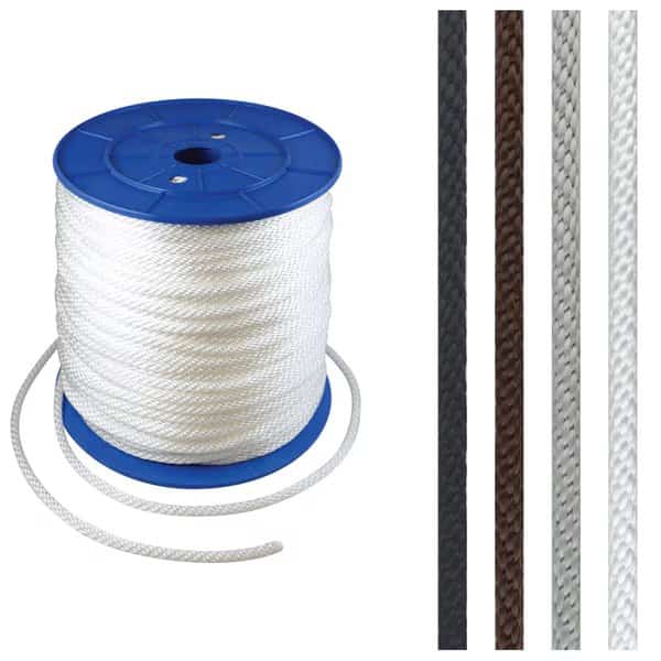 Solid Braided Halyard 0.25" Black