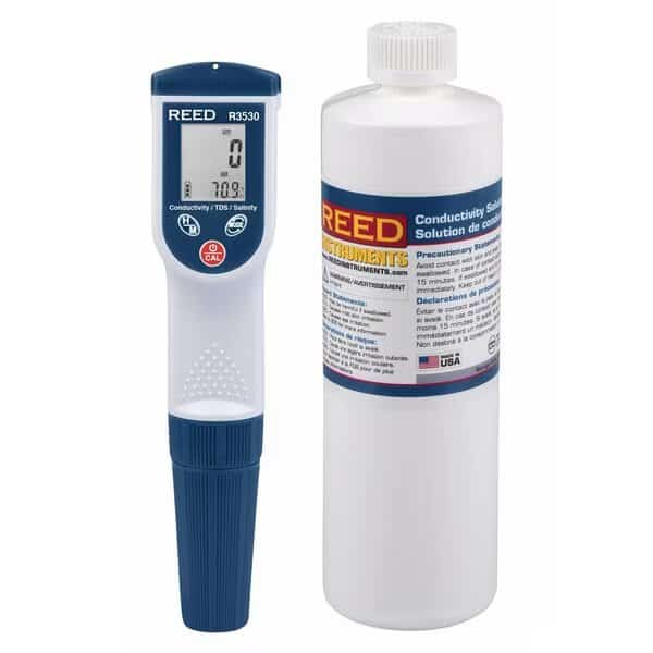REED Conductivity/TDS/Salinity Meter and Solution Kit