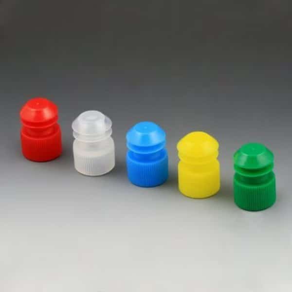 Cap, Flange Plug, 17mm, for 17mm Tubes and 15mL Centrifuge Tubes, Blue, 1000PK