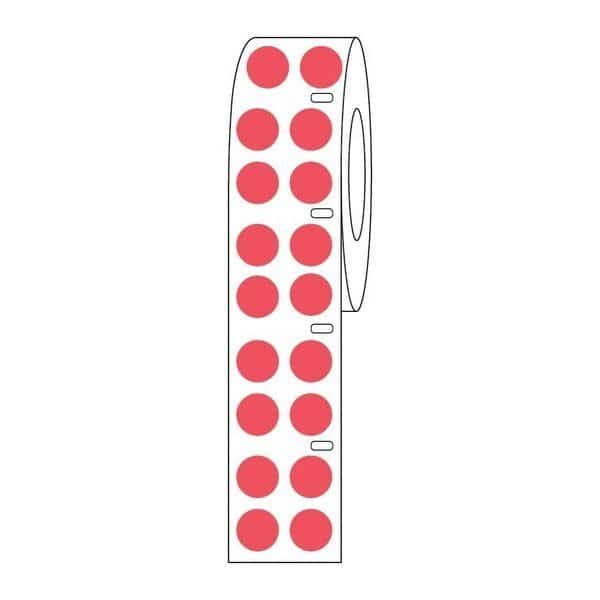 Label Roll, Cryo, Direct Thermal, 13mm Dots, for 2.0mL Tubes, White, 4000PK
