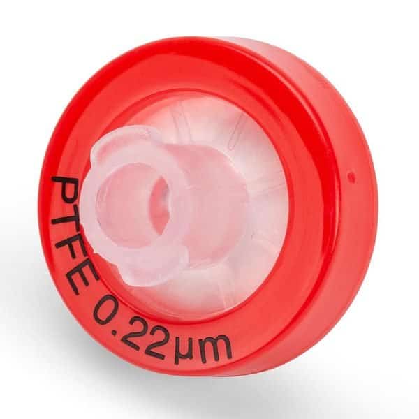 Syringe Filter, PTFE Hydrophilic Membrane, 0.22μm Porosity, 13mm Diameter, PP Housing, Non-sterile