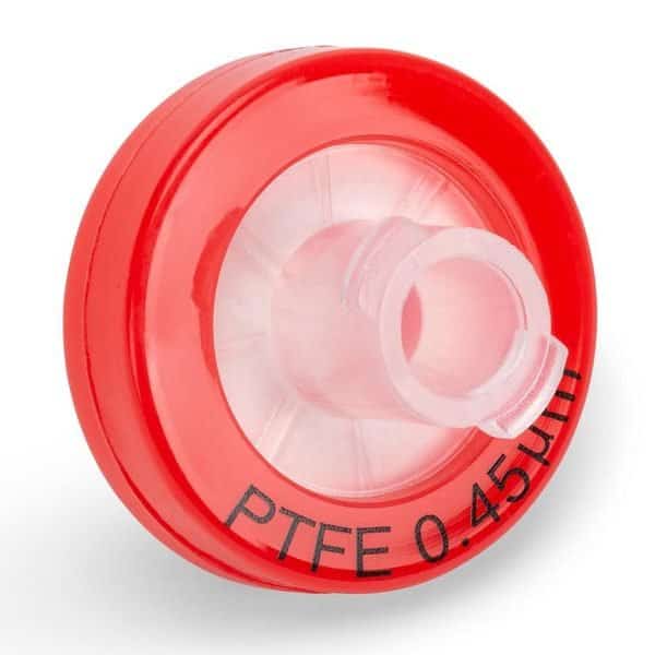 Syringe Filter, PTFE Hydrophilic Membrane, 0.45μm Porosity, 13mm Diameter, PP Housing, Non-sterile