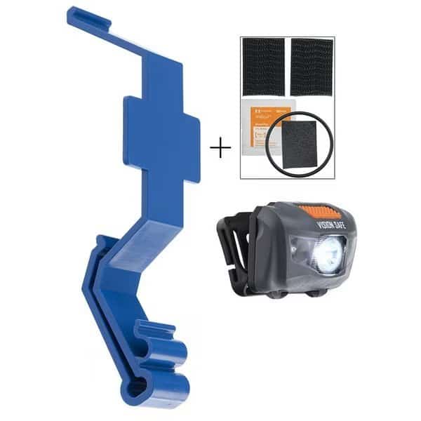 Complete Headlamp Kit with Blue Goggle Guard Clip & HL3W Light