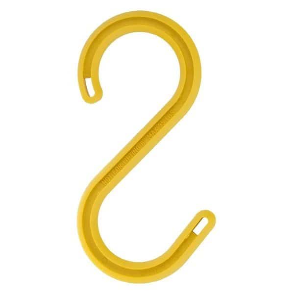 S-Hook, Yellow, 6"