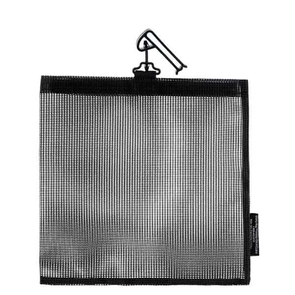 Open Mesh Bag, 10x10, Black, Utility Guard End