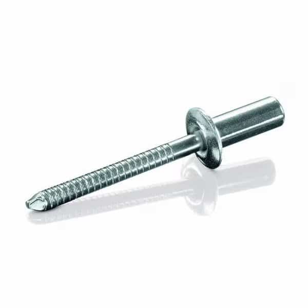 Blind Rivet, Dome Head, 1/4 in Dia., Stainless Steel Body, 250 PK