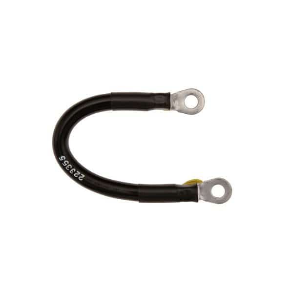 BATTERY CABLE - EYELET TO EYELET, BLACK 4GA 10 in.