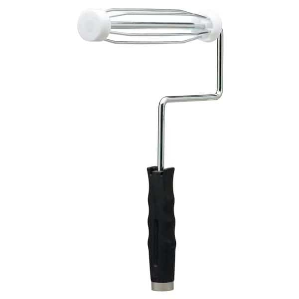 Paint Roller Frame, 5 Wire Cage, Polypropylene Handle, 4" Rollers