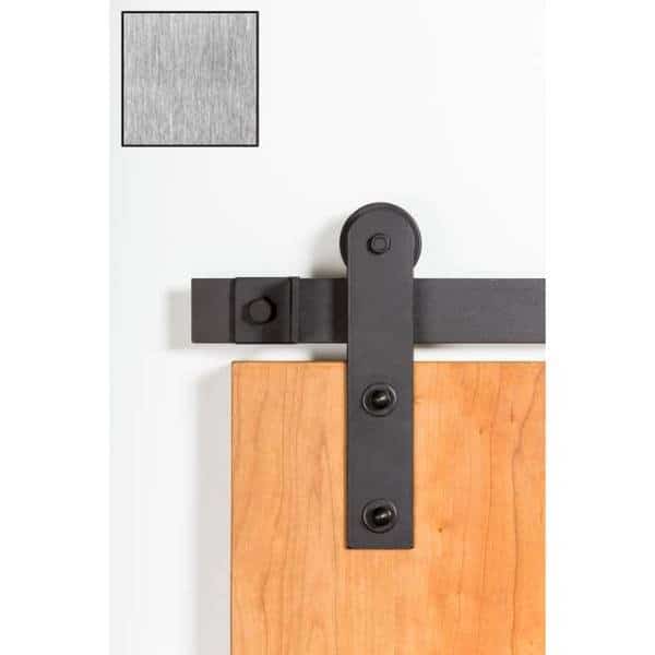 Brushed Nickel Barn Door Hardware 0119-9091 90