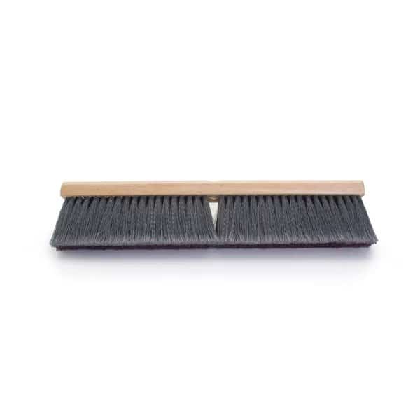 Floor Sweep, 24", Flagged Border/Heavy Poly Center, PK 12